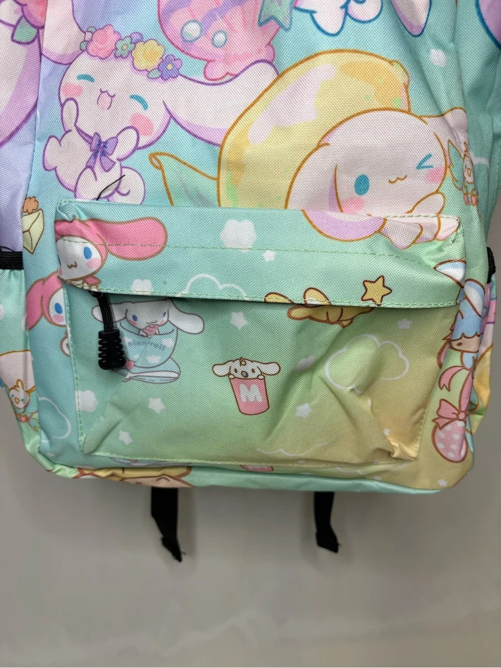 Kids Pastel Cinnamoroll Character Backpack Rainbow Sanrio